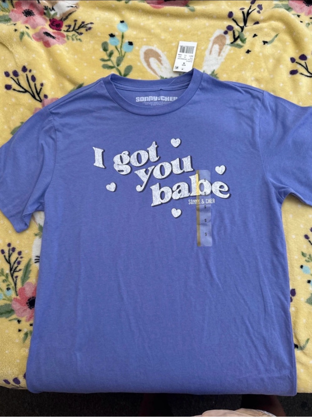 Purple 'I Got You Babe' Short Sleeve Tee